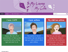 Tablet Screenshot of mylungsmylife.org
